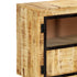 Rustika Rowe -  Sideboard Brown and Black 160x30x80 cm Solid Rough Mango Wood